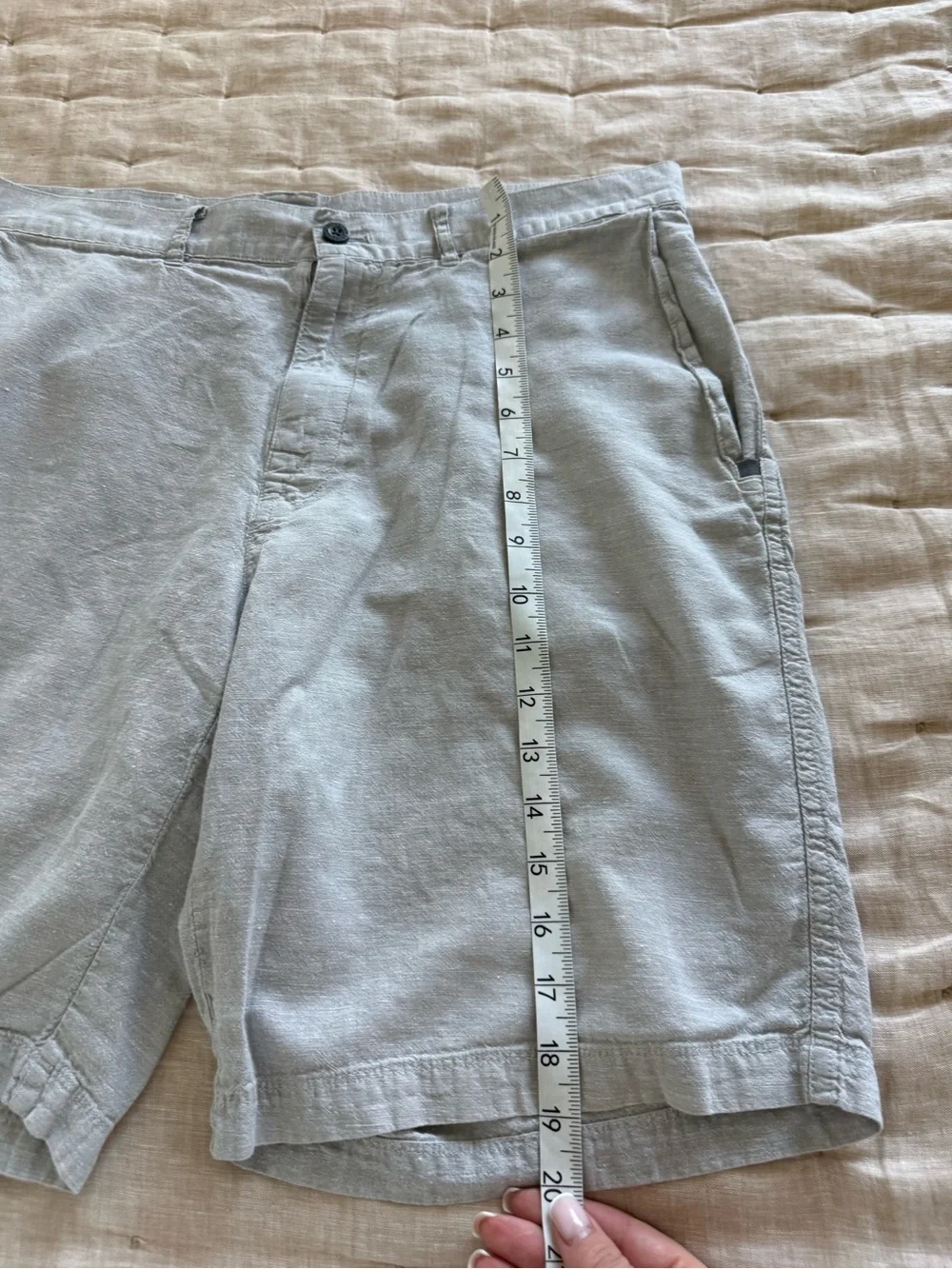 Patagonia Back Step Linen Cotton Lightweight Shorts Size 33